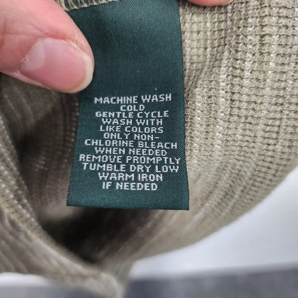 Lauren Jeans Co Ralph‎ Lauren Womens Hoodie Medium Olive Green Striped Pullover